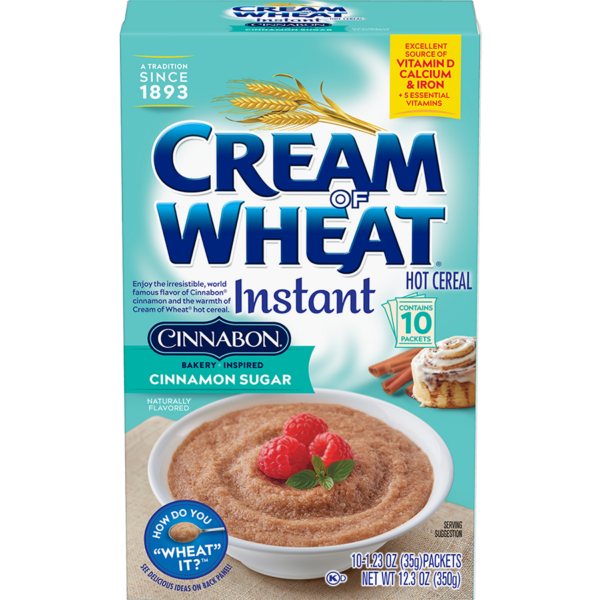 Instant Cinnabon Cream of Wheat cereal makes breakfasts fantastic!